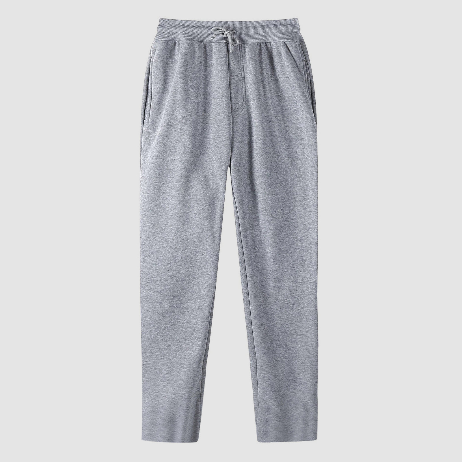 thumbnail image 2 of Pantalones de chándal con forro polar para mujer: cintura alta, bajo con volantes, cintura elástica; pantalones anchos de poliéster con bolsillos; aptos para uso informal/deportivo; tallas S-XXXL., 2 of 4